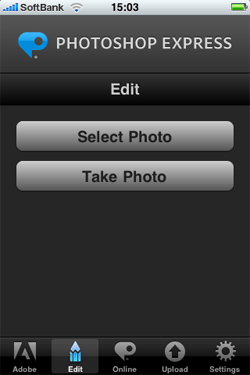 iPhone版PHOTOSHOP EXPRESS